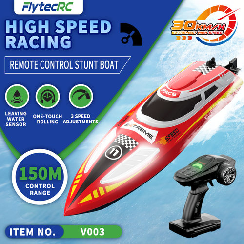 V003 High-speed RC Boats Racing Cool LED Mini Yacht 30KM/H