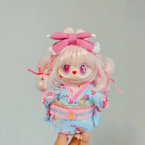 适配labubu复古理发店系列娃衣拉布布衣服小樱海17cm【不含玩偶】