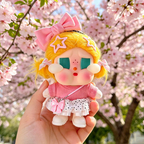 哭娃CRYBABY娃衣长腿kt猫短袖套装10-17cm拉布布t恤衣服裙子批发