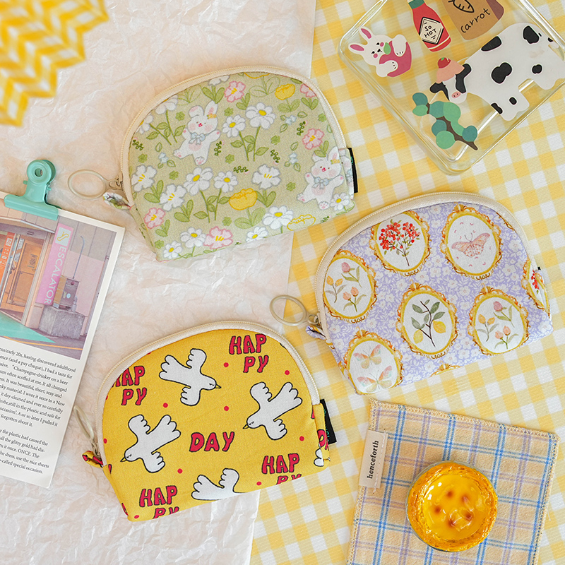 原创自制女日系小清新迷你小钱包