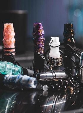 阿拉伯水烟配件 大小号便携式挂脖个人硅胶不锈钢烟嘴mouth tips