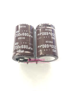 NCC 200V680UF 25X40 黑金刚LXM系列 长寿命 680UF200V 105度