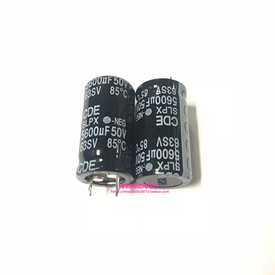 美国CDE 50V5600UF 22X40 SLPX系列 可代用50V4700UF 牛角电容