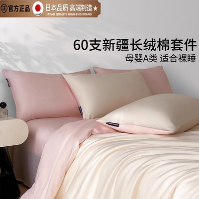 日本进口纯棉100支床上四件床套