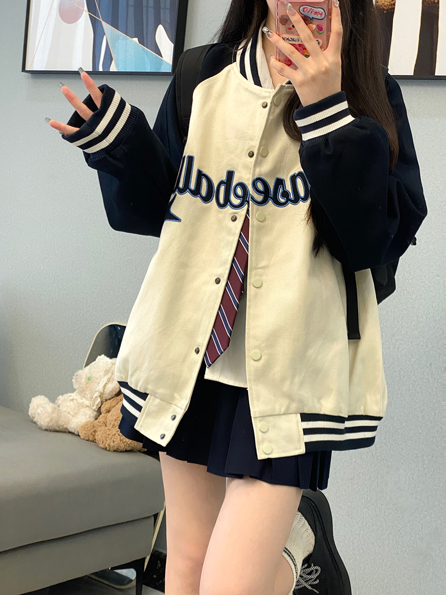 复古美式休闲小个子夹克外套