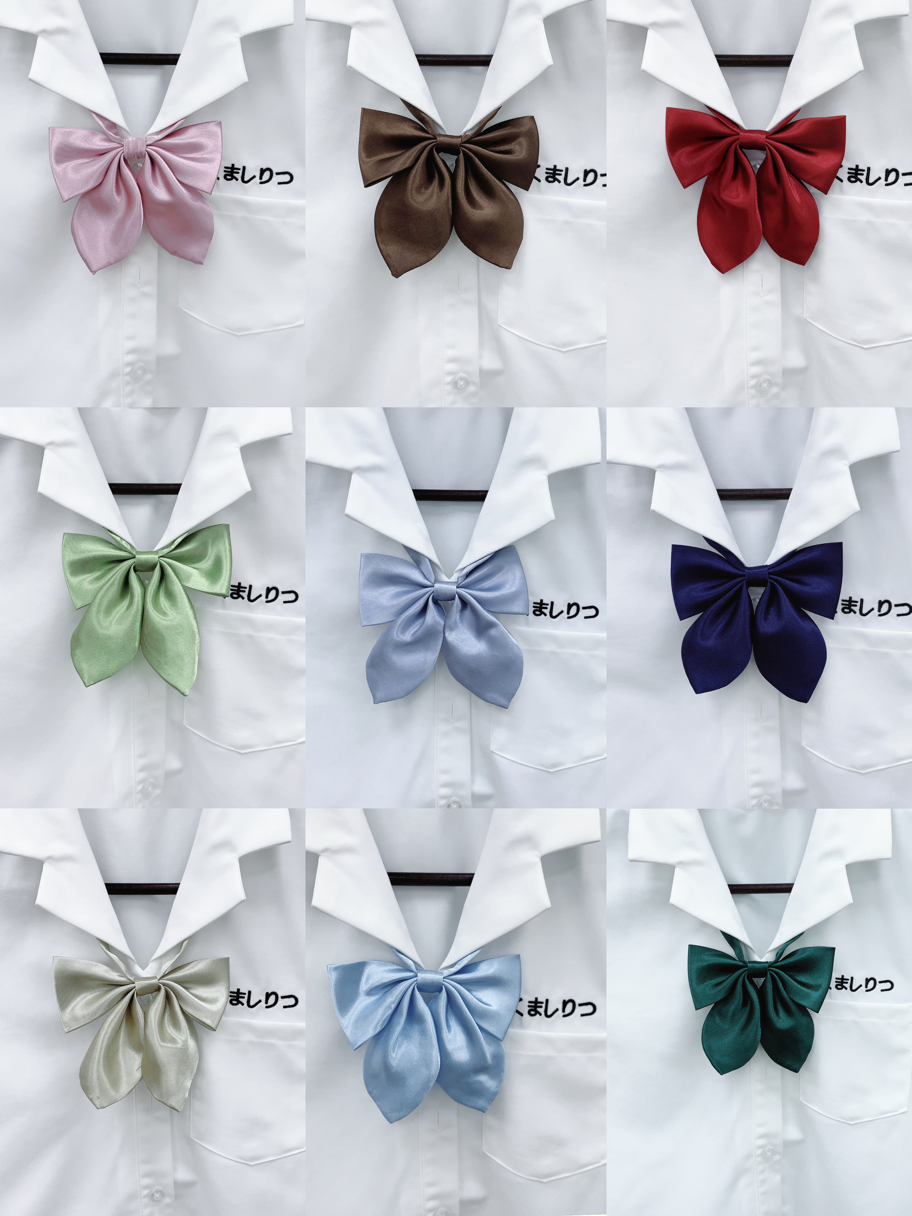 星星抱月球 兔耳领结 原创纯色手作蝴蝶结衬衫女jk制服搭配小物