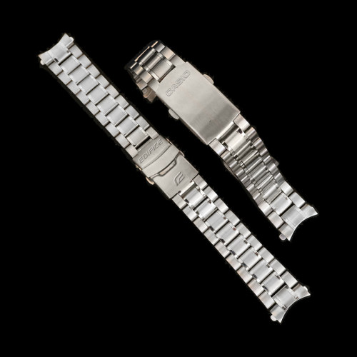 适配卡西欧钢带MTP-1375 E303 EFA-133 200表带实心精钢22mm配件