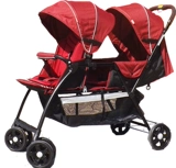 Brother, детская складная прогулочная коляска для близнецов с сидением, велосипед тандем, можно сидеть и лежать, амортизация