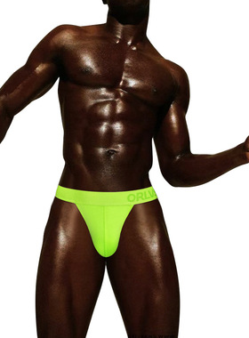 【黑人系列】ORLVS新品男士低腰青年性感贴身丁字内裤