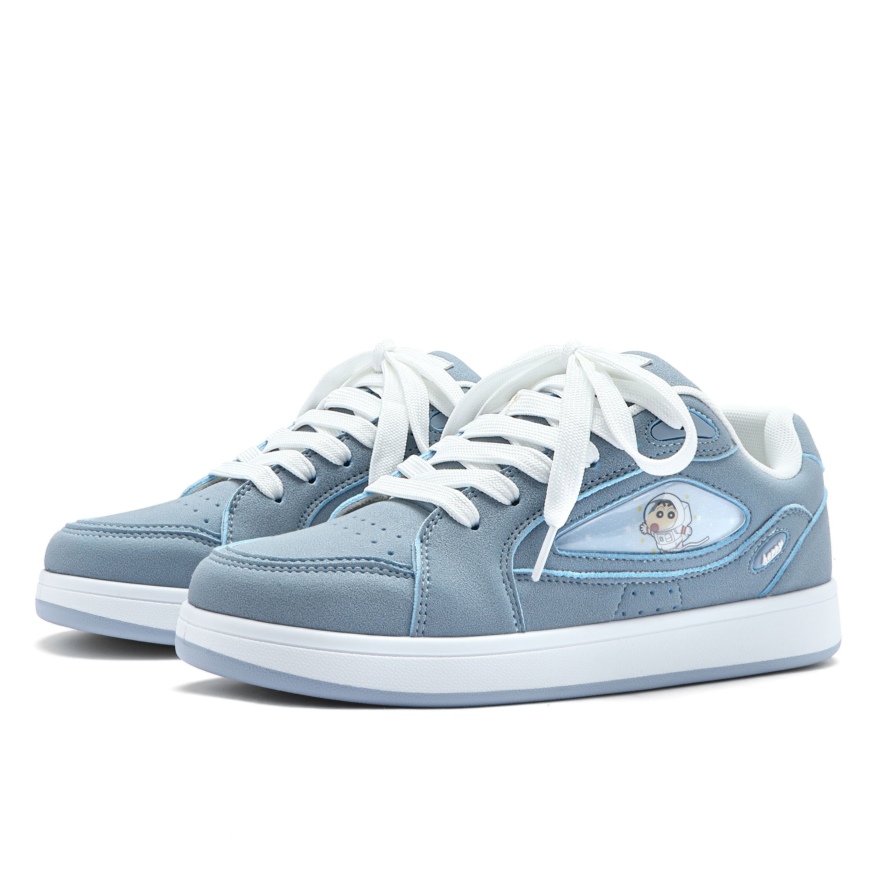 蜡笔小新男鞋春秋卡通板鞋复古低帮情侣厚底休闲鞋女鞋学生运动鞋