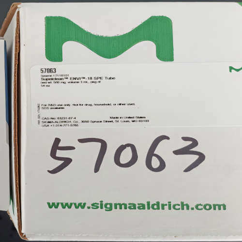 57063 Supelco色谱科ENVI-18SPE小柱 500mg 3mL固相萃取配件54/盒