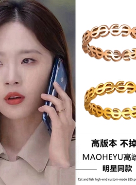 不掉色美元戒指时尚个性