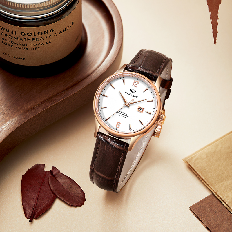 天王昆仑系列时尚简约女士机械表