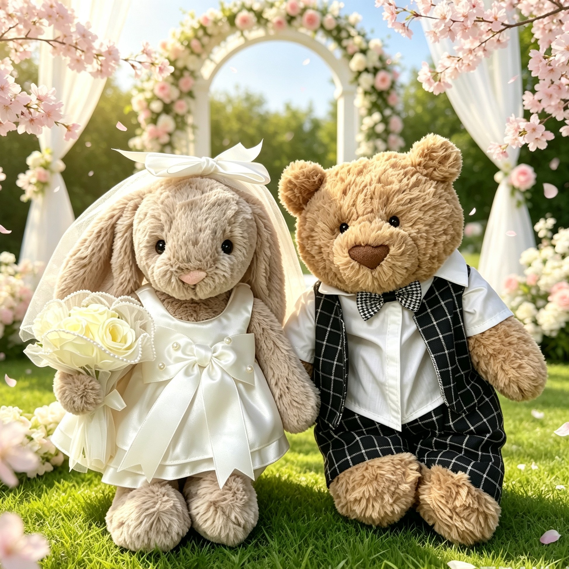jellycat巴塞罗熊衣服西装中号31cm邦尼兔娃衣压床娃娃婚纱西服图片