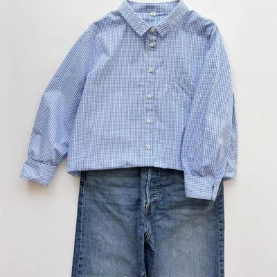 宽松型百搭单排多扣长袖棉