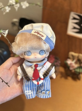 水手套装 Labubu/DIMOO/Zsiga1/8可穿手工娃衣dimoo吊卡套装蓝色