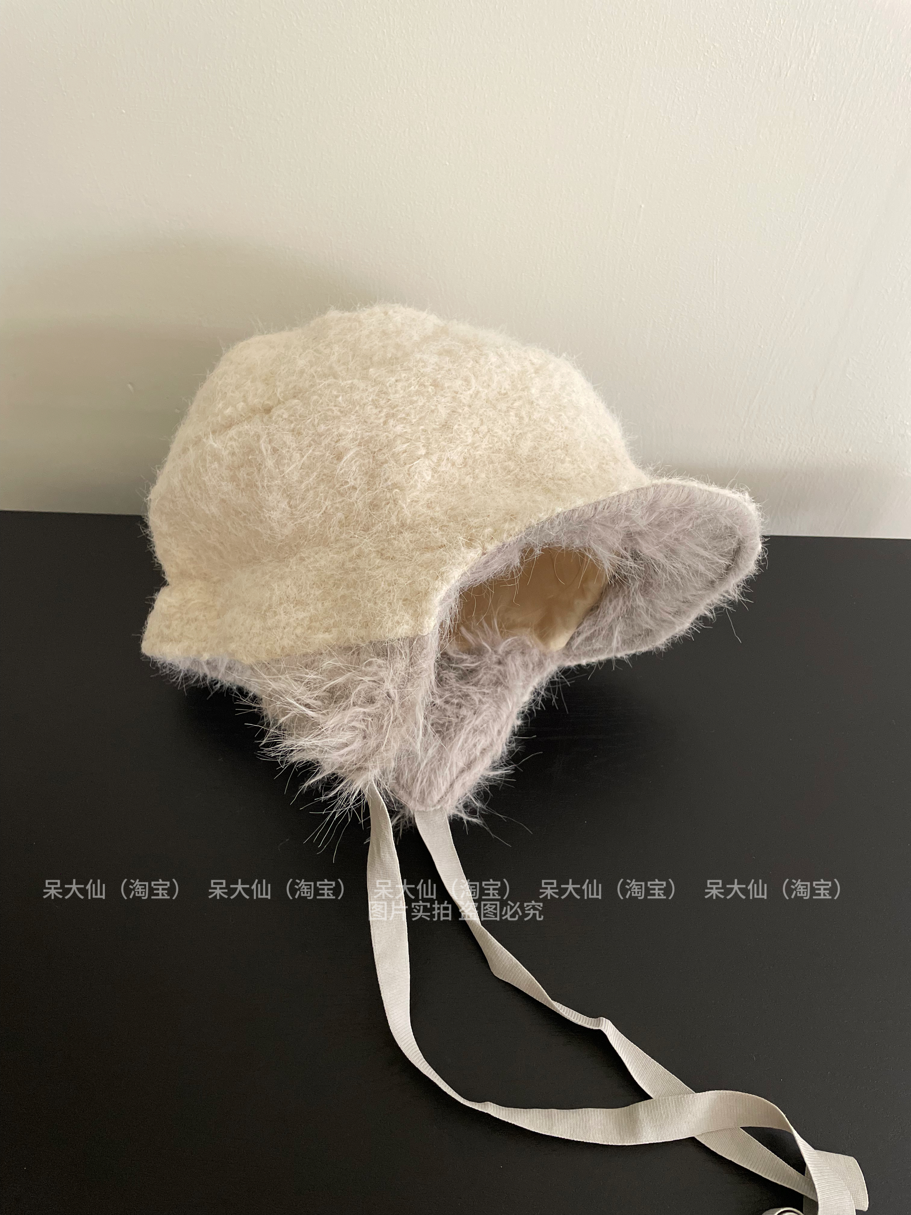 护耳保暖～毛呢飞行帽子日系复古男女秋冬季加厚显脸小遮耳雷锋帽