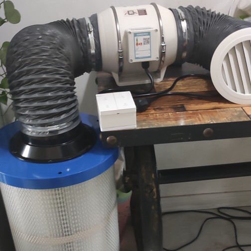 宇梵高端核雕工具！核雕木雕吸尘6寸斜流风机325x660六耳快拆滤芯