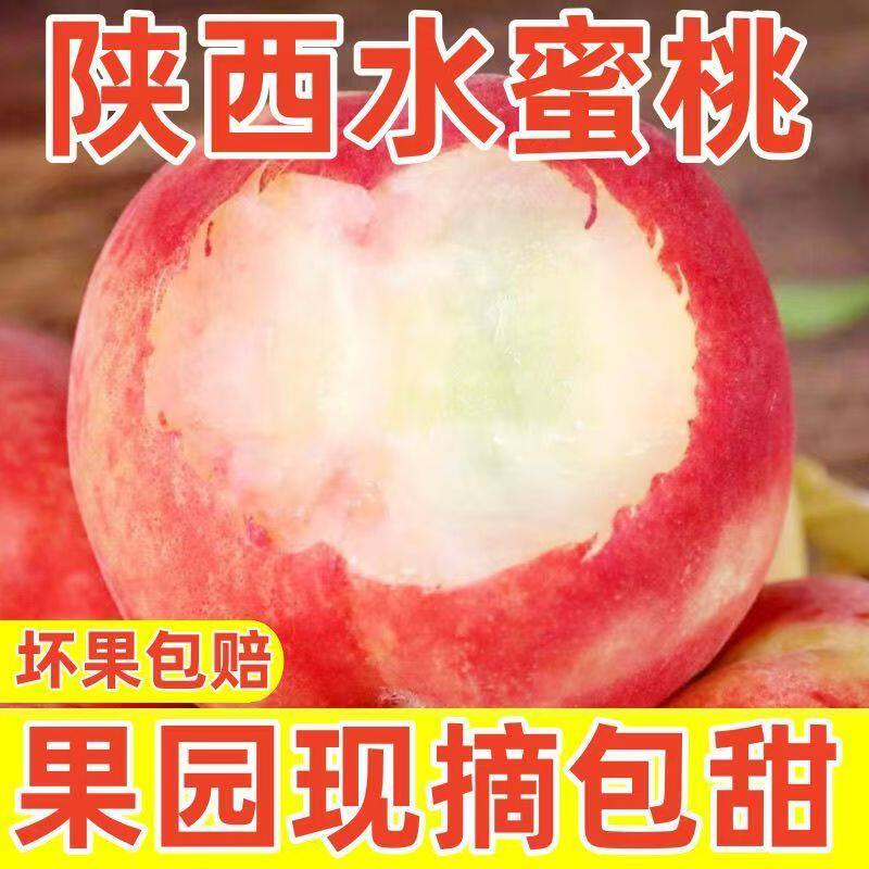 陕西渭南现摘水蜜桃甜果包赔