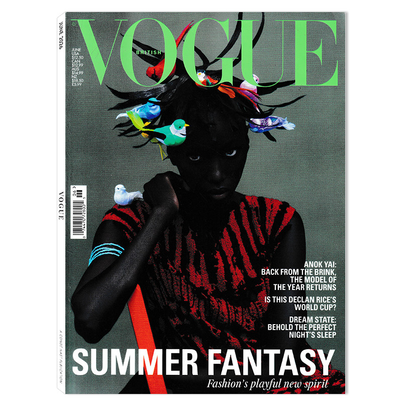 【可选】英文版 Vogue服饰与美容杂志2026年6月Anok Yai 英文版明星时尚潮流期刊杂志