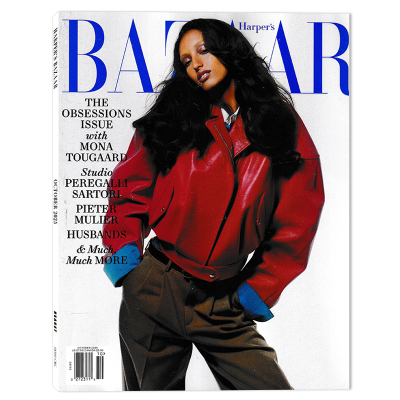 英文版【有磨损】Harper's Bazaar 时尚芭莎杂志2025年10月THE OBSESSIONS ISSUE with MONA TOUGAARD 英文版时尚杂志