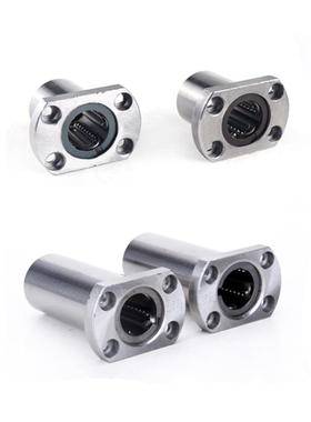 钢保双切边法兰加长直线轴承LMH8 10 12 16 2025 30 35 40LGA高温