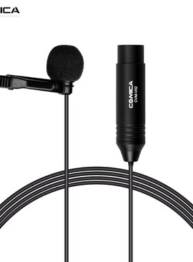 COMICA/科唛V020领夹式麦克风卡侬头XLR摄像机专用音视频收录音器