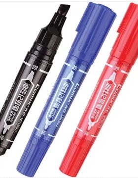 正品齐心MK803大双头记号笔 大头笔 油性笔 箱头笔物流笔 10支/盒