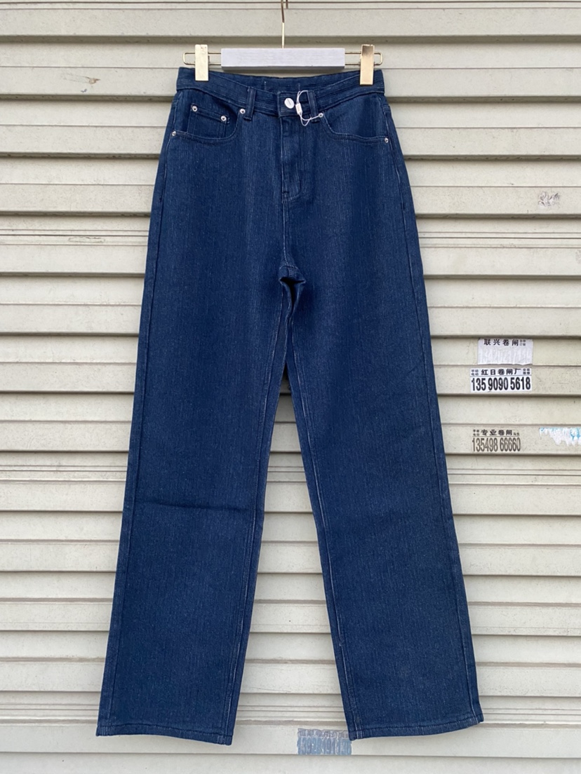 韩版高腰显瘦百搭牛仔窄版阔腿裤女春垂感拖地直筒休闲裤子
