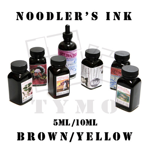 Noodler's Ink鲶鱼钢笔墨水 阿帕奇 41号棕金棕 黄棕色系分装墨水