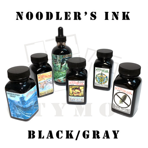 Noodler's Ink鲶鱼墨水 永恒黑列克星敦灰鳗鱼黑钢笔墨水黑灰分装