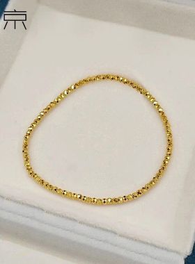 钛钢手链 蹦迪珠轻奢高级感手链女超闪手环不掉色手串配饰品叠戴