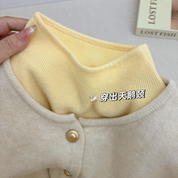 针织衫毛衣女秋冬季修身上衣