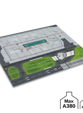1:400  Geminjets Airport Mat GJ航站楼专用图纸地台 Part1