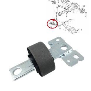 适用于沃尔沃S80后羊角胶套XC60后下悬挂胶S60三角摆臂衬套拉杆V