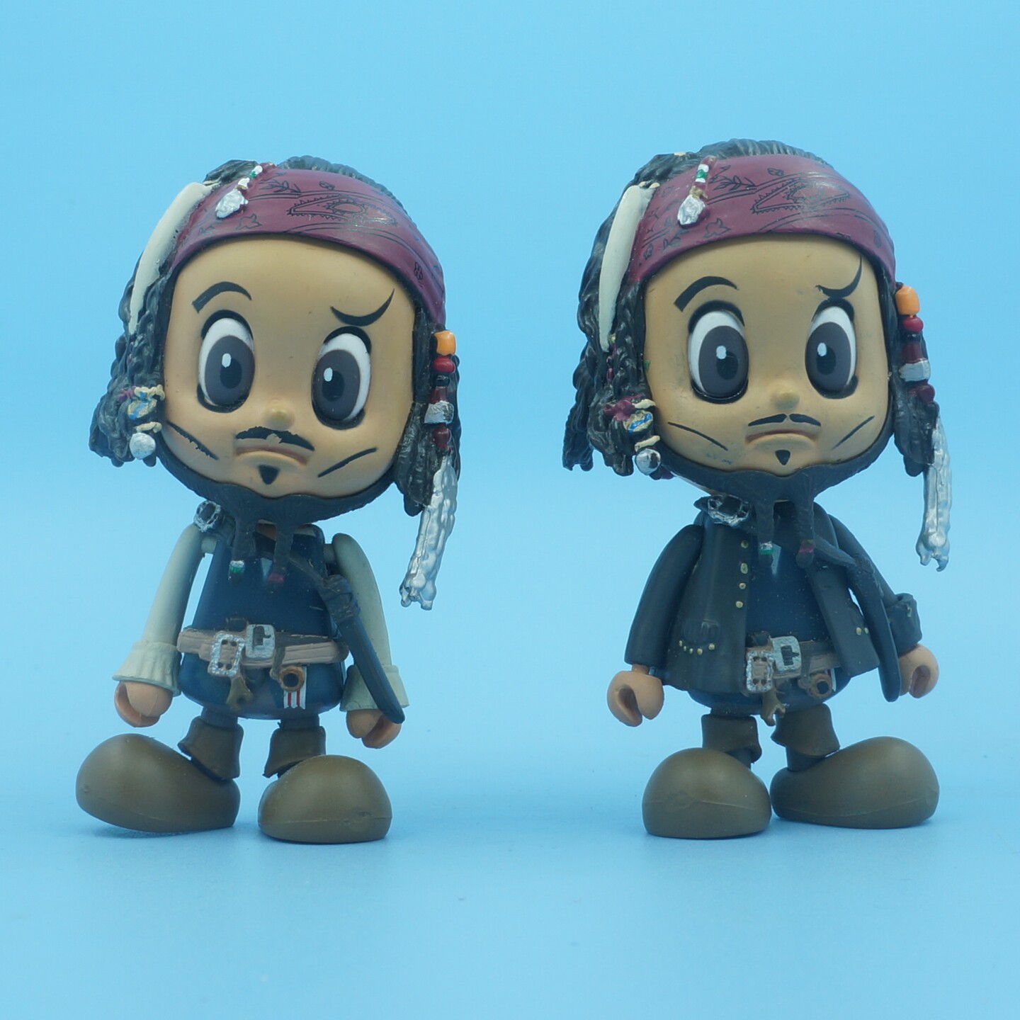 正版散货 DISNEY/迪士尼 加勒比海盗 杰克船长 Q版人偶摆件 现货