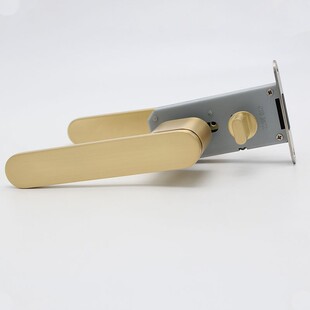 厂家定制室内生态门锁浴室卧室门锁一体锁现代简约锁一字把手锁