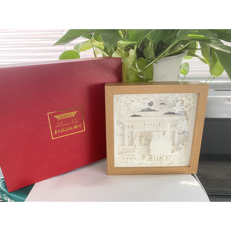 华大校门纸雕灯 华中师范大学文化创意产品