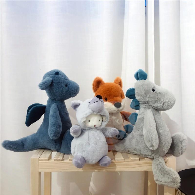 。Fox animal Doll Plush Toy Fox small flying dragon sword dr