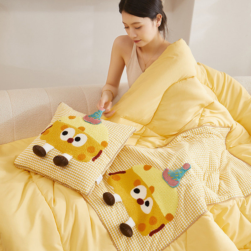 抱枕被子两用午休被学生宿舍午睡空调被办公室沙发靠垫枕头盖毯夏,居家布艺,抱枕被,淘宝优惠券,粉丝福利购,淘宝优惠卷