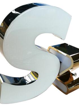 外贸工厂led发光字深渊字千层镜发光字3d打印无边字招牌发光字