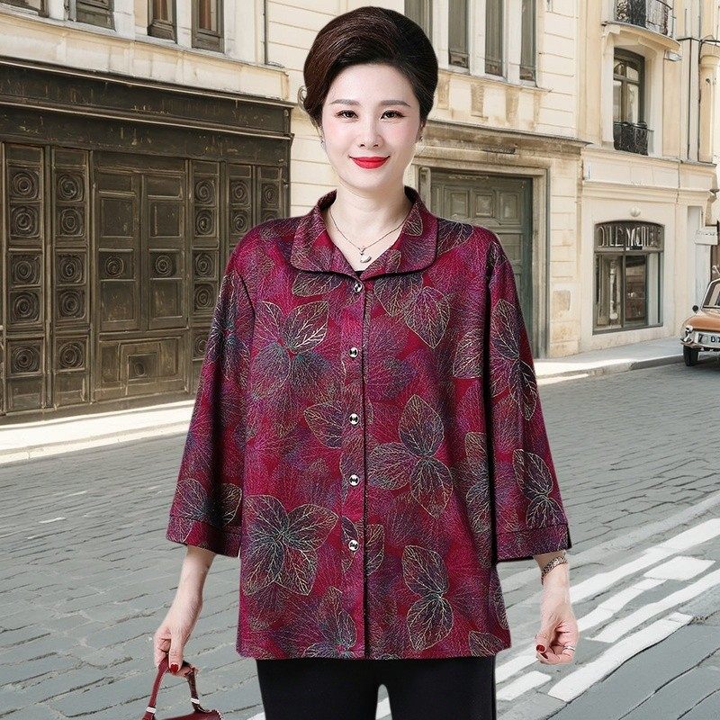 特肥200斤中老年衬衫加肥加大码胖妈妈装早秋厚款奶奶服,女装/女士精品,中老年女装,淘宝优惠券,粉丝福利购,淘宝优惠卷