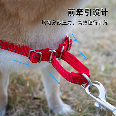 潜水料怪怪宠物胸背带背心式防爆冲专用狗狗牵引绳大型犬宠物用品
