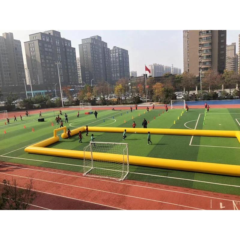 充气KT足球场气模户外学校竞技赛道训练无人机竞技场围栏足球框