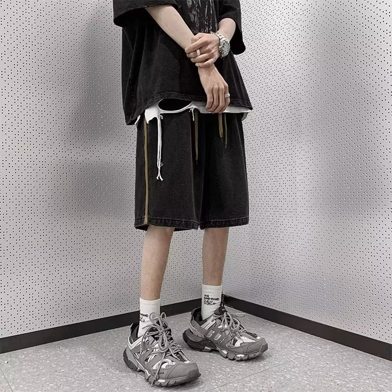 夏季薄款五分牛仔短裤男韩版直筒休闲潮牌裤