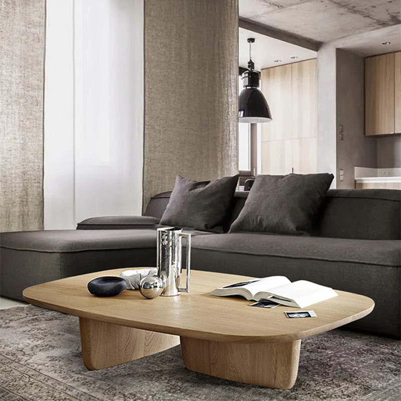 茶桌实木寂风全实木茶台茶几小户型客厅原木侘茶几简约极简