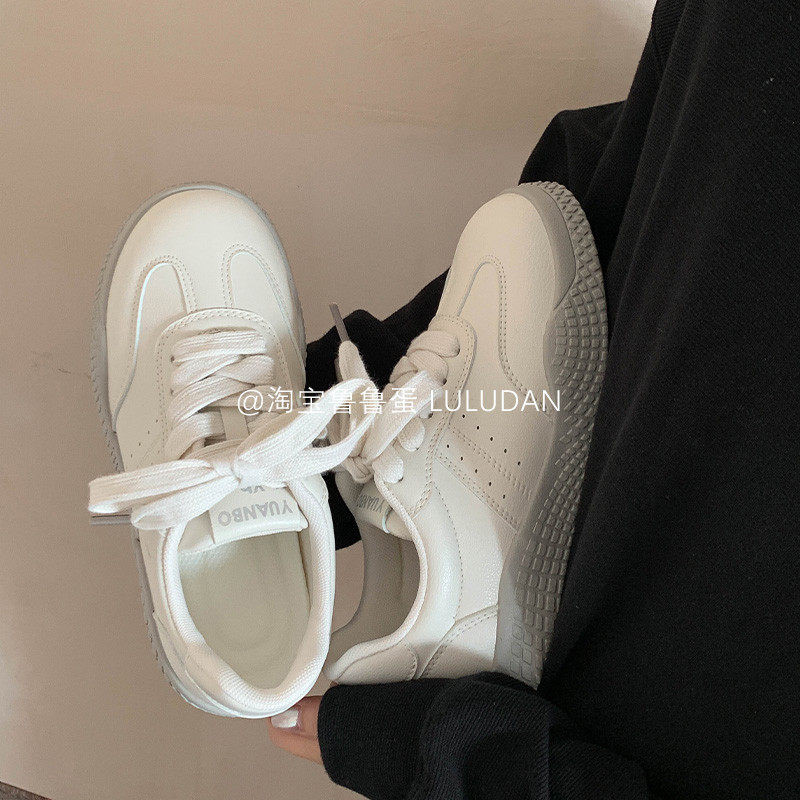 鲁鲁蛋韩系小众德训鞋女2025夏季新款小白鞋女鞋学生百搭休闲板鞋,女鞋,德训鞋,淘宝优惠券,粉丝福利购,淘宝优惠卷