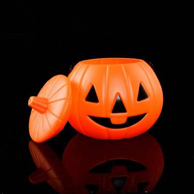 Halloween Decorative Props Handheld Pumpkin Bucket Kinderga