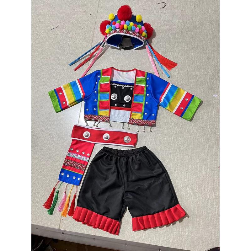 我家住在梯田边舞蹈服小荷风采舞蹈服苗族彝族土家族瑶族演出服装