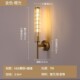 北欧简约全铜水晶壁灯卧室床头灯现代别墅酒店客厅墙过道走廊壁灯